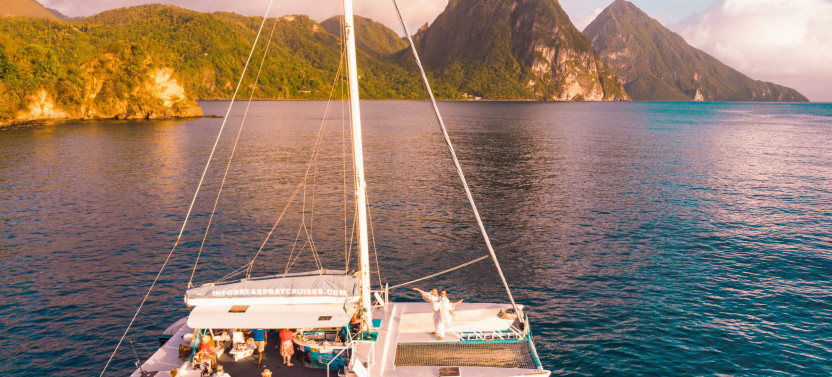 Soufriere Catamaran Excursion with Zip Lining