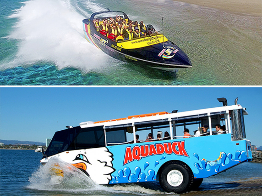 Jet Boat Express 30mins & Aquaduck Safari