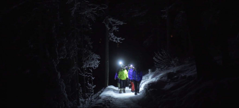 Johnston Canyon Evening Icewalk