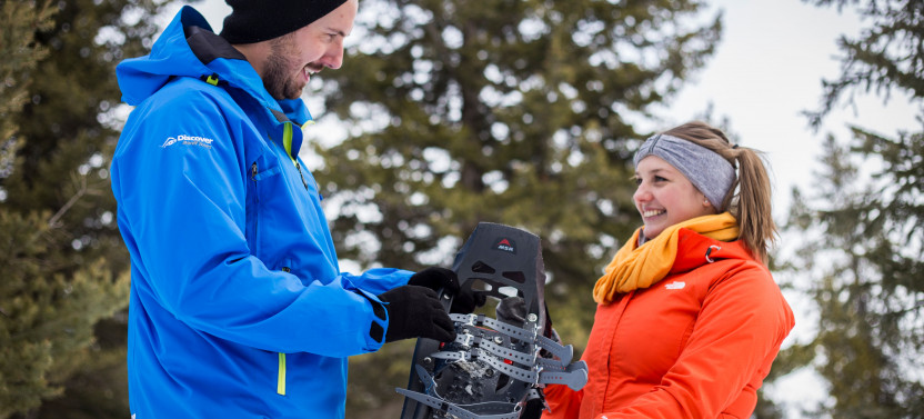 Snowshoeing To Paint Pots