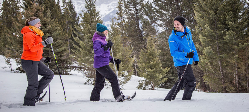 Snowshoeing To Paint Pots