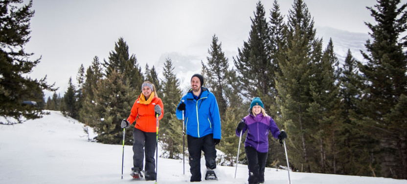 Snowshoeing To Paint Pots