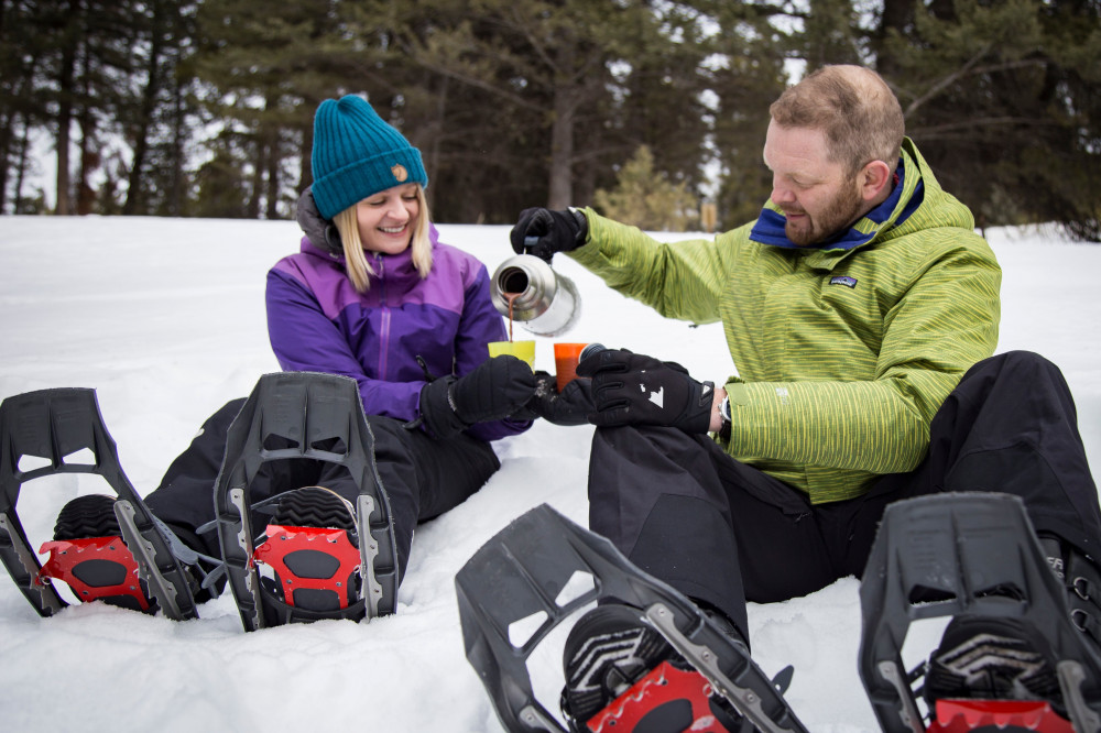 Snowshoeing To Paint Pots Banff Project Expedition