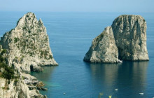 Capri Island With Blue Grotto From Rome