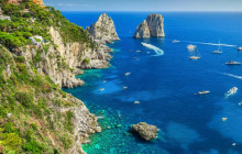 Capri Island With Blue Grotto From Rome