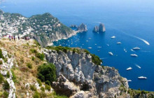 Capri Island With Blue Grotto From Rome