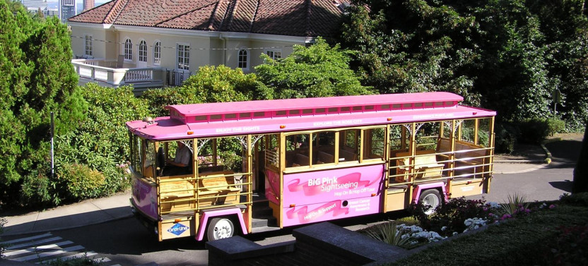 Pink Trolley Sightseeing - Hop-On Hop-Off Tour of Portland