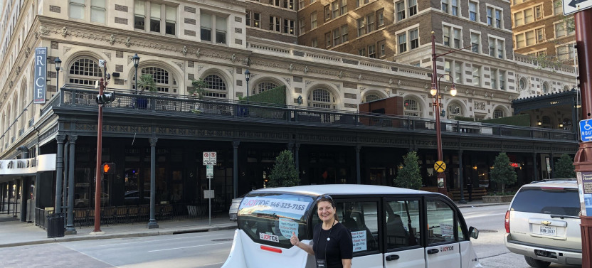 Houston Sightseeing Tour By Golf Cart or Polaris GEM