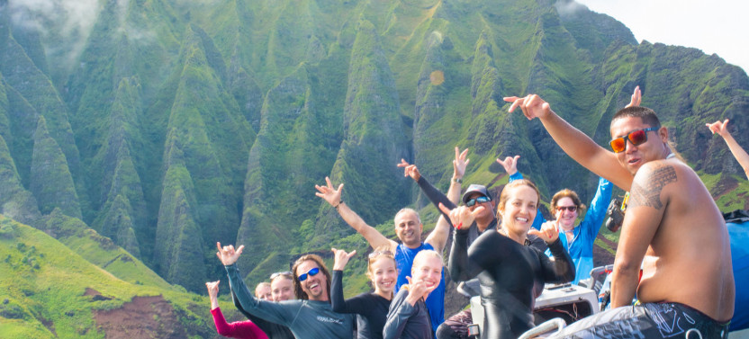 Raft Adventure - Na Pali Coast with Beach Landing