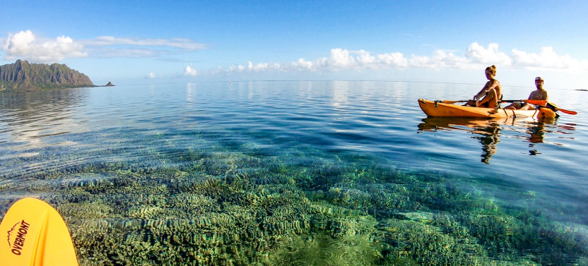 Kaneohe Bay Coral Reef Self-Guided Kayaking Adventure