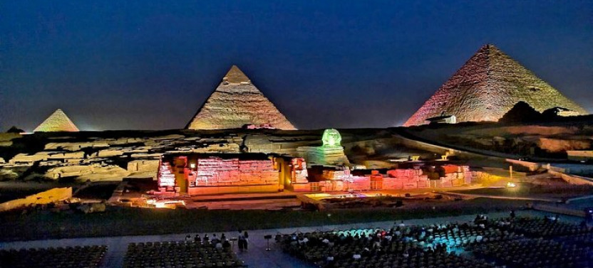 The World Famous Pyramids Sound And Light Show In Giza