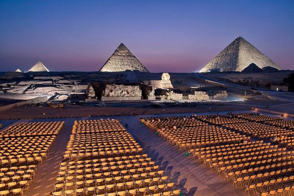 The World Famous Pyramids Sound And Light Show In Giza