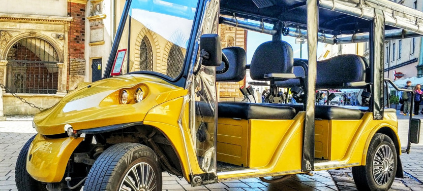 Krakow: Kazimierz & Former Jewish Ghetto Sightseeing By Golf Cart