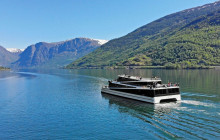 Day Tour to Nærøyfjorden + Flåm Premium Fjord Cruise & Railway