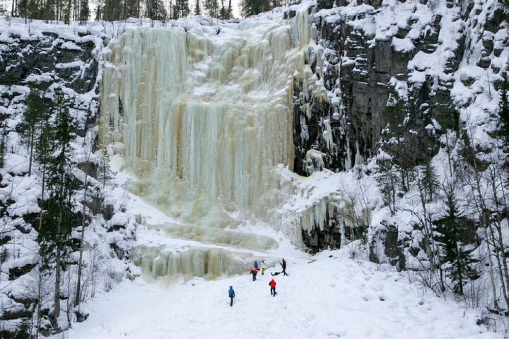 Small-Group Hiking To Frozen Waterfalls In Korouoma National Park