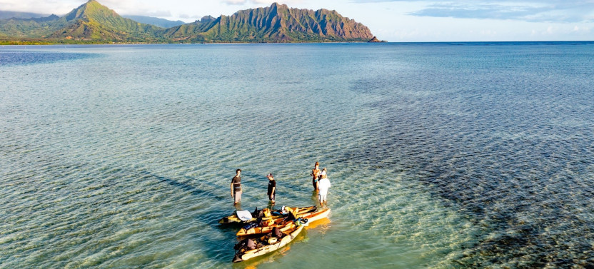 Kaneohe Bay Sandbar Self-Guided Kayak Experience
