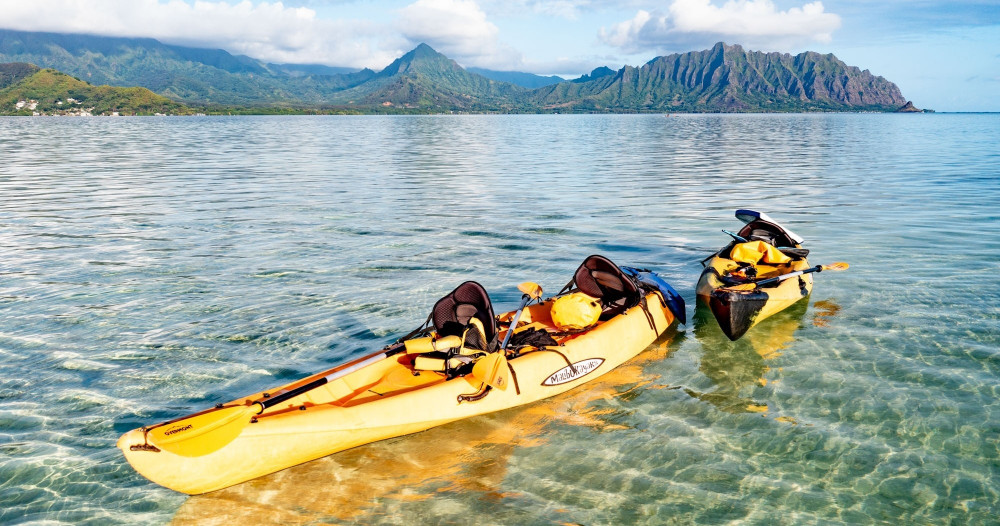 Kaneohe Bay Sandbar Self-Guided Kayak Experience