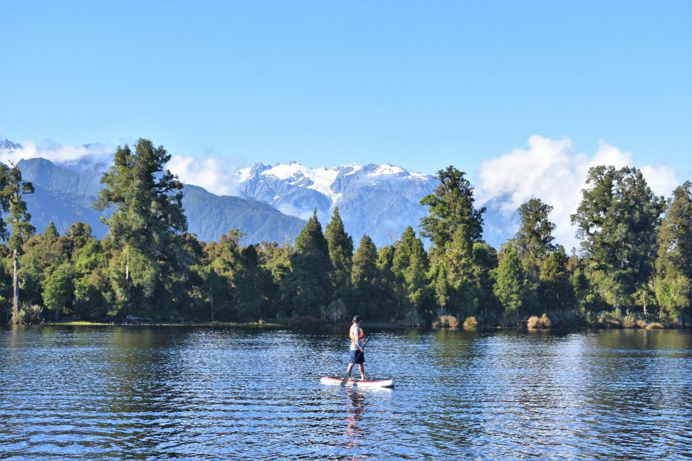 2 Hr Stand Up Paddleboard Adventure on Lake Mapourika Franz Josef