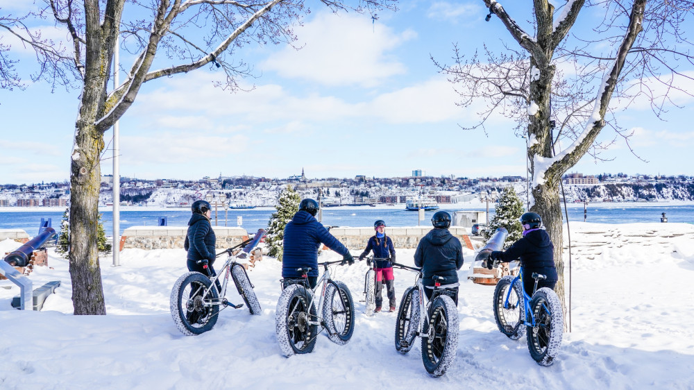 Private Winter Guided Fat Biking Adventure In Old Quebec & Beyond