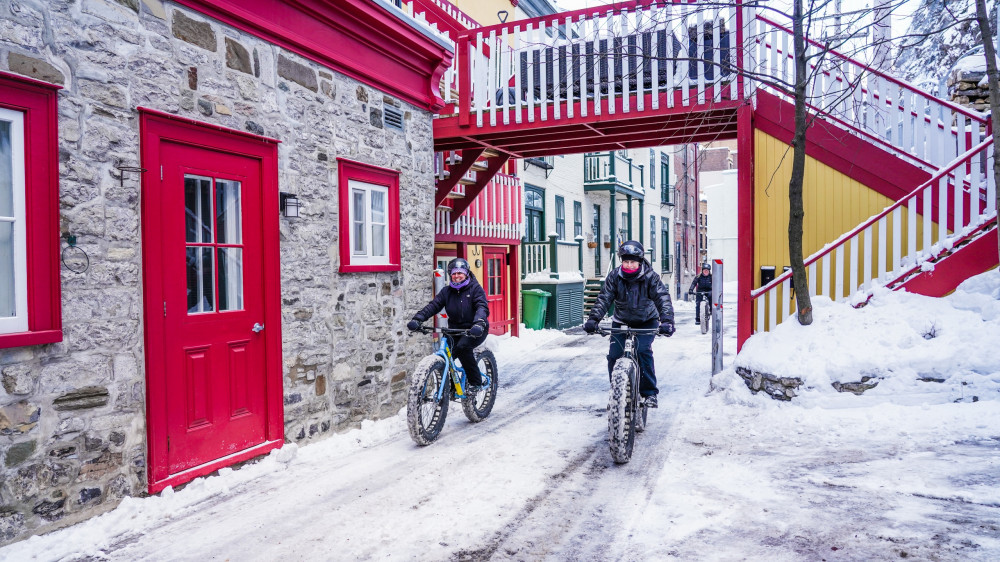 Private Winter Guided Fat Biking Adventure In Old Quebec & Beyond