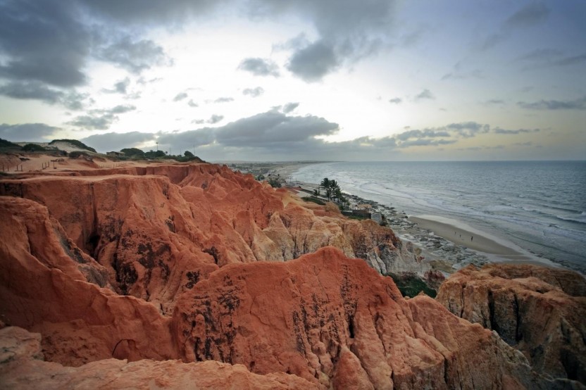 Morro Branco - Red Cliffs and Colorful Dunes