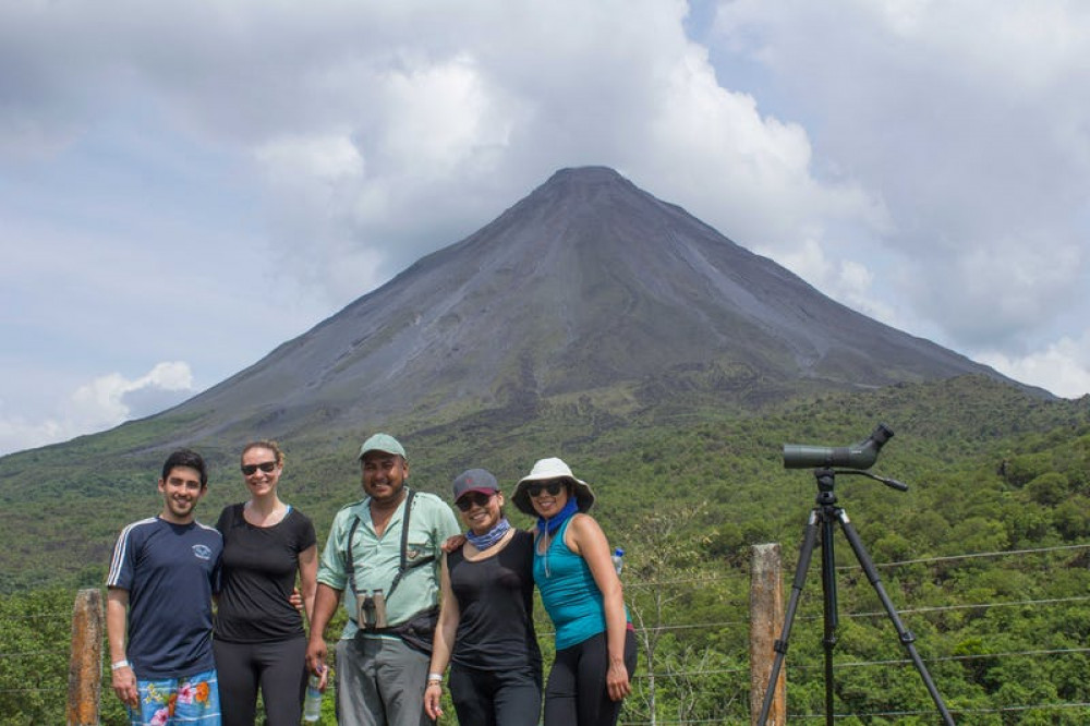 4-in-1 Arenal Bridges, Fortuna Waterfall, Volcano Hike & Springs