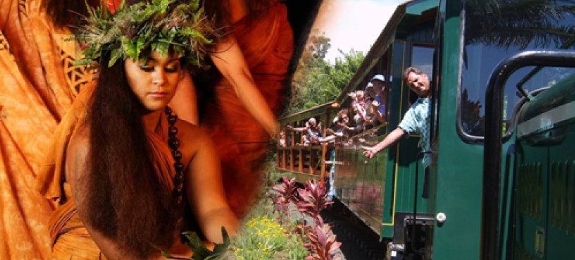 Luau Kalamaku Premier, Gold Package With Train Ride