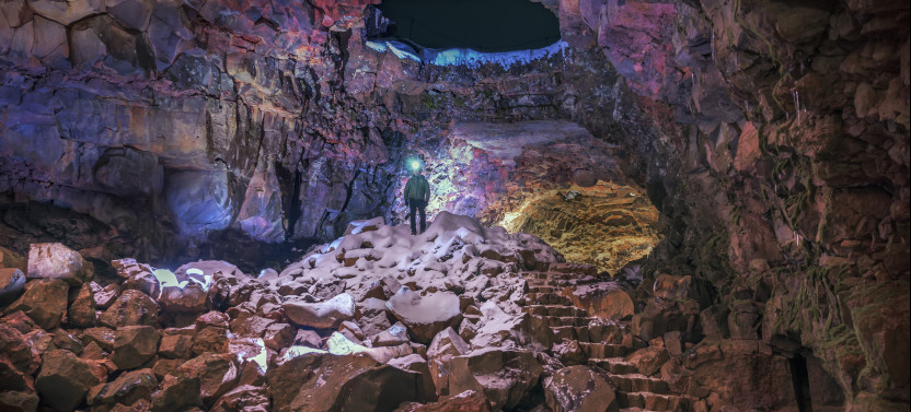 Guided Tour through Raufarhólshellir, The Lava Tunnel