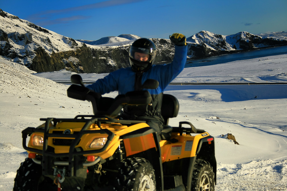 Lava Beach ATV Tour & Transfer to Blue Lagoon