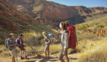 A picture of Larapinta Trail 5 Day Trek - Twin Share Safari Tent From Alice Springs