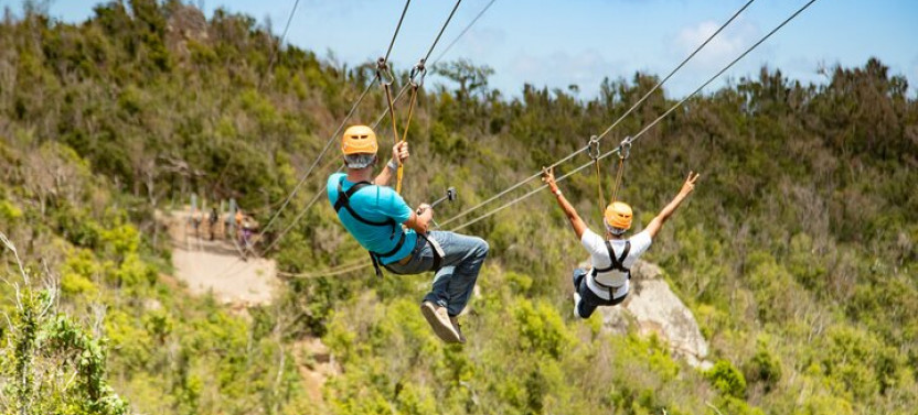 Zipline Experience: Sentry Hill Zip & Flying Dutchman St Maartin