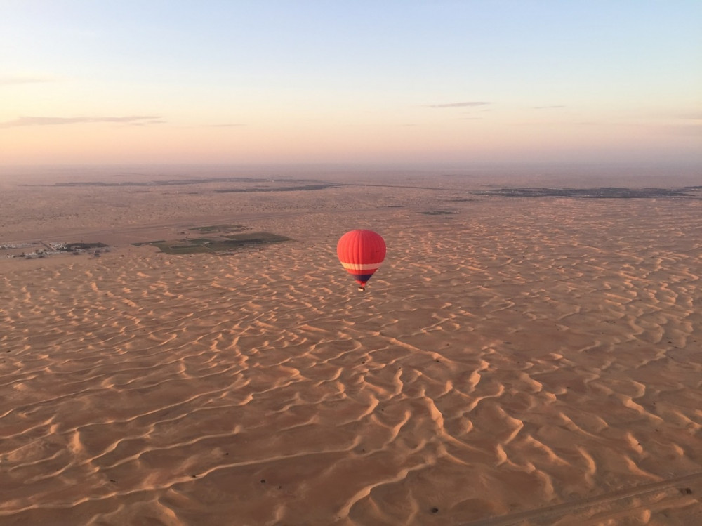 Hot Air Balloon with Buffet Breakfast, In-Flight Falcon Show & Camel Ride