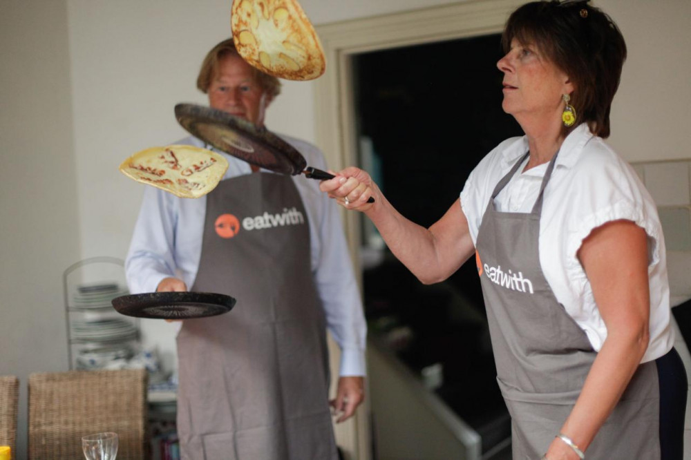 Dutch Pancake Class with a Local Host in a Historic Amsterdam Canal House