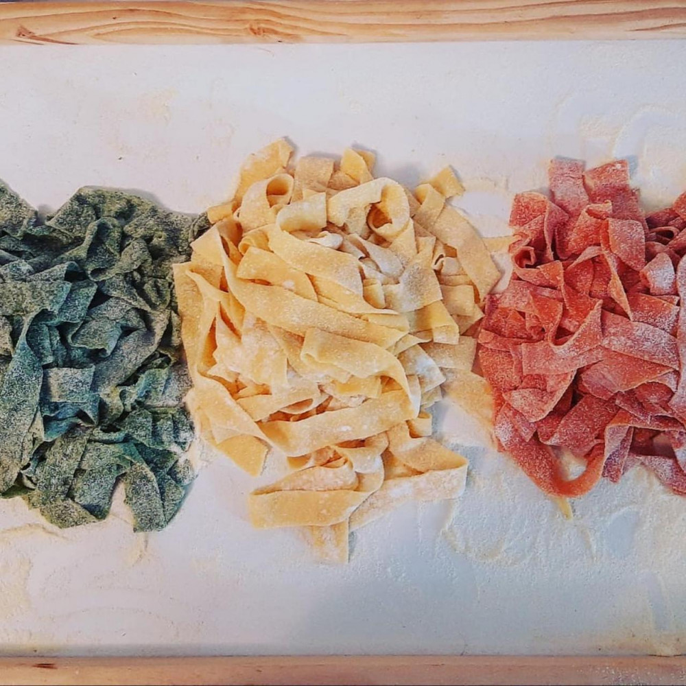 Tricolor Pasta Cooking Class In The Countryside