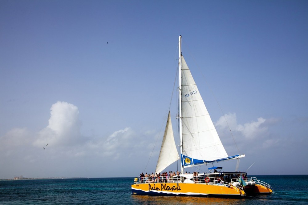 Palm Pleasure Catamaran Snorkel Adventure at Antilla Shipwreck ...