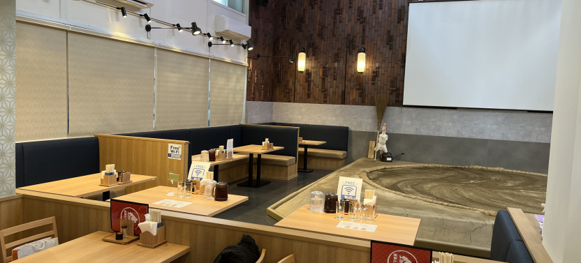 the SUMO show with Lunch in Tokyo