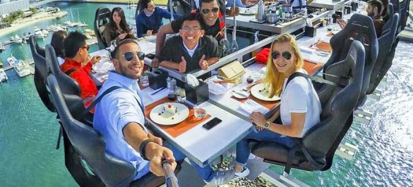 Private Dubai City Tour with Dinner In The Sky Marina From Abu Dhabi