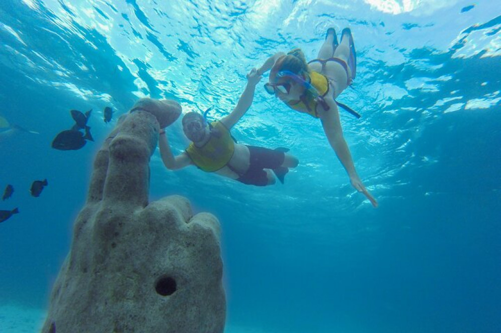 Cancun Snorkeling Tour: Swim with Turtles, Reef, Underwater Museum and Ship