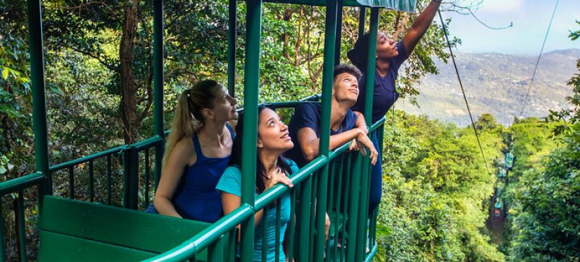 St Lucia Ultimate 3 Package: Aerial Tram, Zipline and Hiking