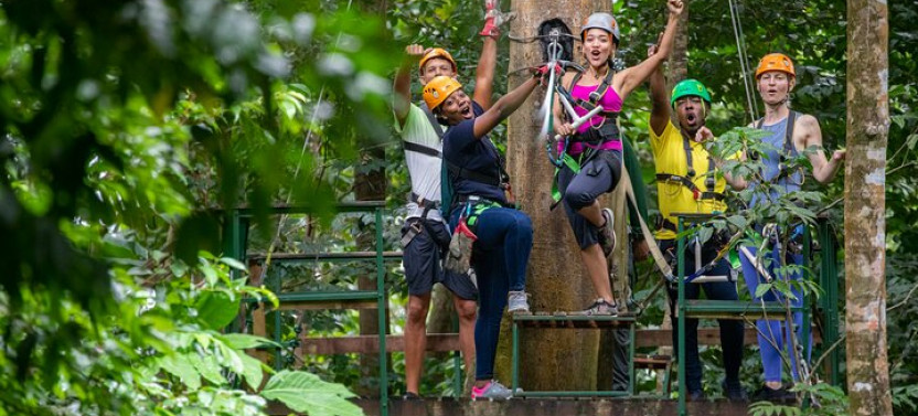 St Lucia Ultimate 3 Package: Aerial Tram, Zipline and Hiking