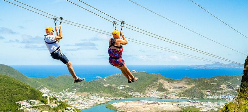 St Maarten Sky Explorer, Flying Dutchman and Schooner Ride Combo