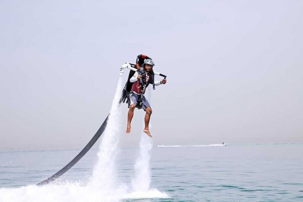 Jetpack Experience Fly Over The Water In Dubai With Transfer Included