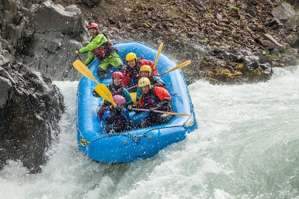 Whitewater Action on East Glacial River