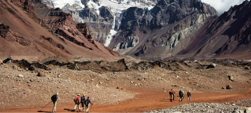 Full Day Mount Aconcagua Confluencia Base Camp Trek from Mendoza