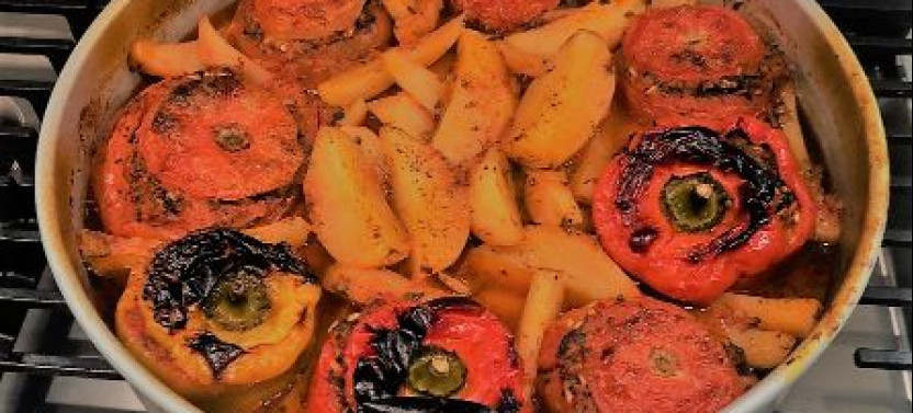 Traditional Greek Meal Using Heirloom Recipes
