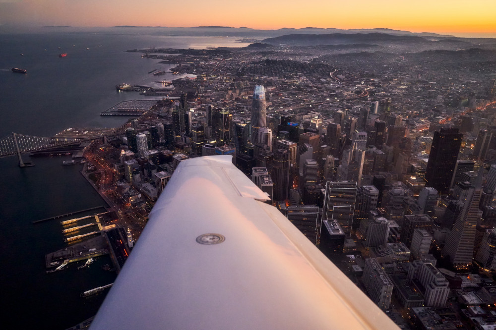 San Francisco Flightseeing Tour at Night