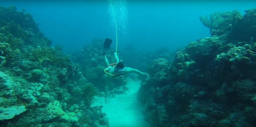Hookah Snorkeling Bay of Pigs Caribbean sea