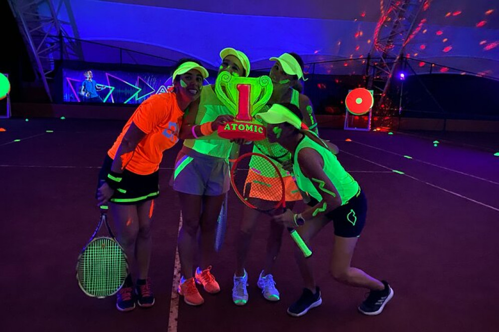 Private Session Black Light Tennis Experience At Red Clay Tennis Center