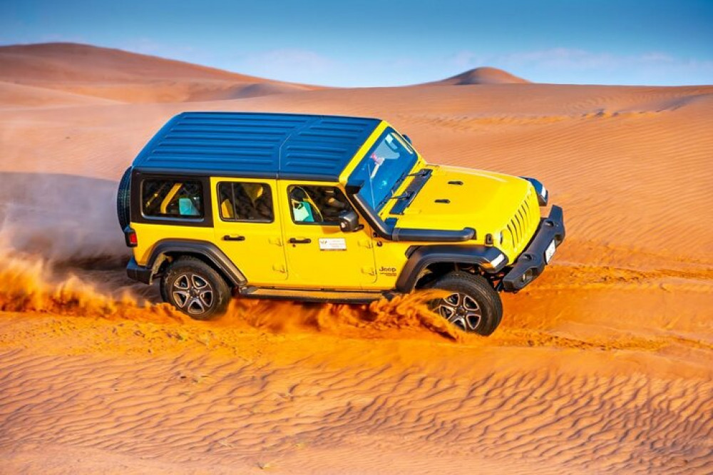 Desert Safari Tour Using Jeep Wrangler In Dubai