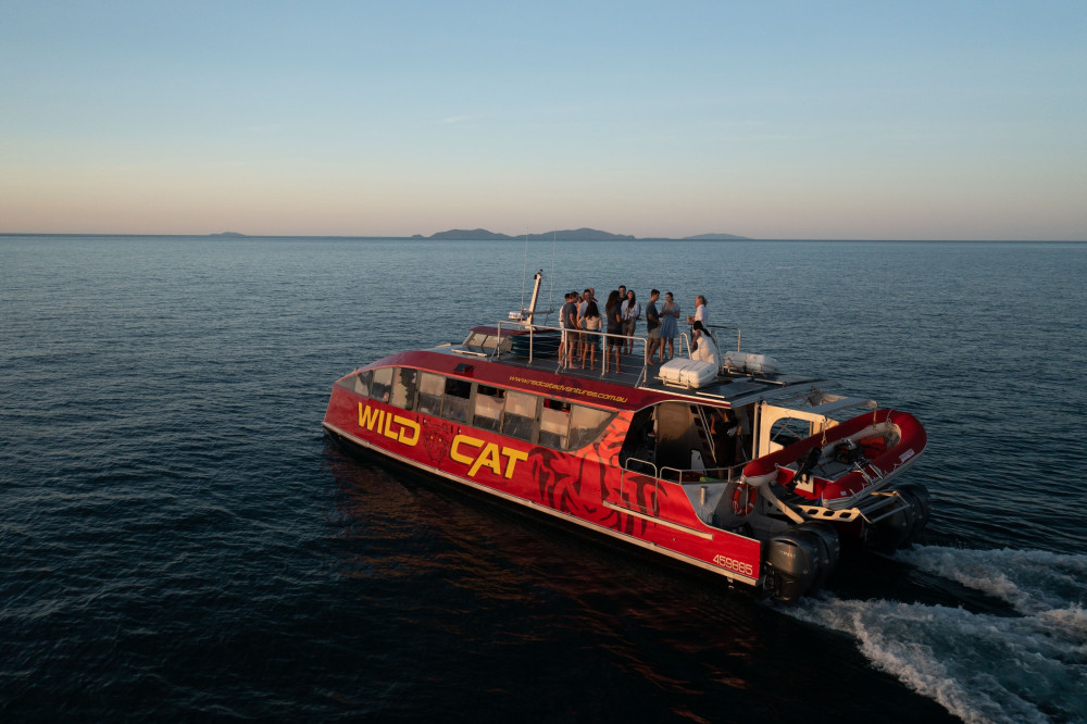 catamaran sunset cruise airlie beach